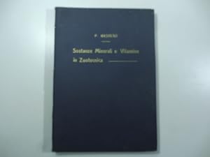 Bild des Verkufers fr Sostanze Minerali e Vitamine in Zootecnica zum Verkauf von Coenobium Libreria antiquaria