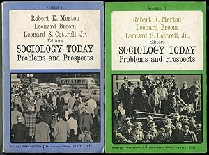 Bild des Verkufers fr Sociology Today: Problems and Prospects. Volume I and II [= Research in the Social, Cultural and Behavioral Sciences; Harper Torchbooks. The Academy Library TB 1173 and 1174] zum Verkauf von Antikvariat Valentinska