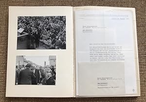 Vom Vorstand der GAGFAH an Dr. Hermann Wandersleb überreichte Mappe (Fotos, Presseauschnitte, etc...