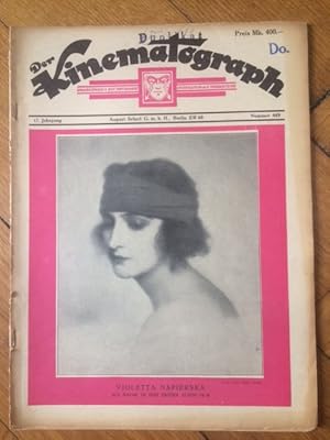 Der Kinematograph: Nr. 849, 1923. Das älteste Filmfachblatt.