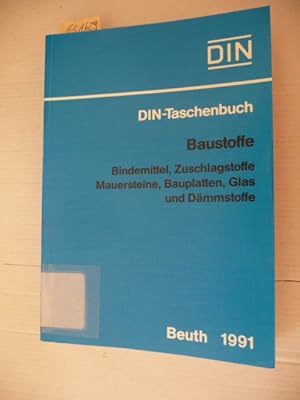 Bild des Verkufers fr Baustoffe : Bindemittel, Zuschlagstoffe, Mauersteine, Bauplatten, Glas und Dmmstoffe ; Normen zum Verkauf von Gebrauchtbcherlogistik  H.J. Lauterbach