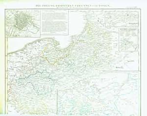 Die Preuss: Provinzen Preussen und Posen. (19th Century map of The Preuss: Provinces of Prussia a...