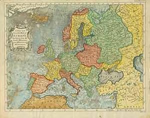 A New and Accurate Map of Europe, laid down from the Latest Discoveries and Astronomical Observat...