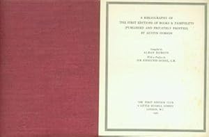 A Bibliography of the First Editions of Books & Pamphlets (Published And Privately Printed) By Au...
