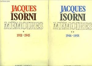 Bild des Verkufers fr MEMOIRES - EN DEUX TOMES - TOMES 1 + 2 - TOME 1 : 1911-1945 - TOME 2 :1946-1958. zum Verkauf von Le-Livre