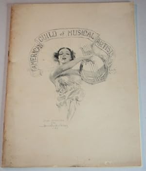 Imagen del vendedor de CONCERT UNDER THE AUSPICES OF AMERICAN GUILD OF MUSICAL ARTISTS, INC. for the benefit of the Flood Relief Fund of the American Red Cross; Carnegie Hall Saturday, February 20, 1937 at 8:30 o'clock. a la venta por Blue Mountain Books & Manuscripts, Ltd.