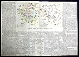 Bild des Verk�ufers f�r "De l'Allemagne" - Deutschland Germany Karte map zum Verkauf von Antiquariat Steffen V�lkel GmbH