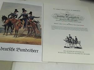 Seller image for Das deutsche Bundesheer in characteristischen Gruppen. Mappe mit 10 Farbdrucken. for sale by ABC Versand e.K.