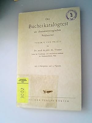 Imagen del vendedor de Der Bcherkatalogtest als charakterologisches Prfmittel. a la venta por Antiquariat Bookfarm