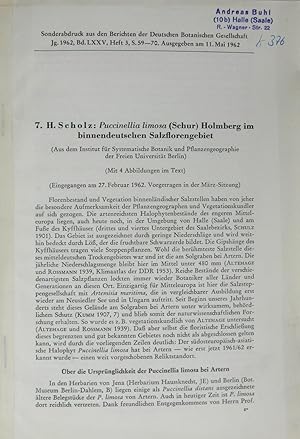 Bild des Verkufers fr Puccinellia limosa (Schur) Holmberg im binnendeutschen Salzflorengebiet, zum Verkauf von Versandantiquariat Hbald
