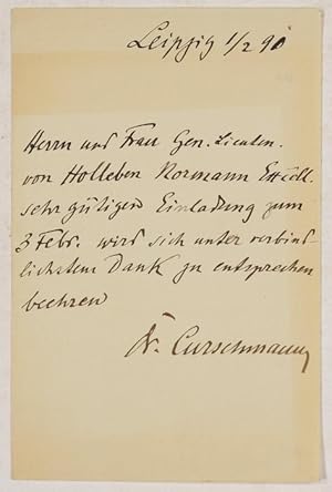 ANS - Eigenhändiger Brief mit Unterschrift.
