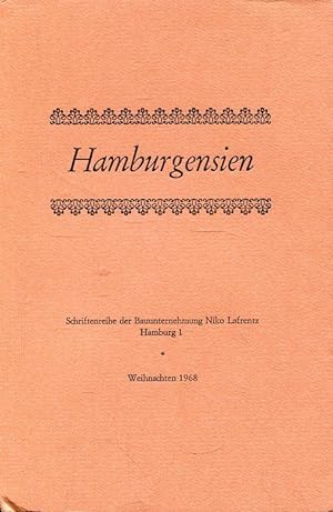 Seller image for Hamburgensien - Weihnachten 1968 (Schriftenreihe der Bauunternehmung Niko Lafrentz) for sale by ANTIQUARIAT Franke BRUDDENBOOKS