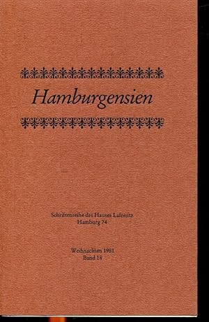 Seller image for Hamburgensien - Weihnachten 1981 (Schriftenreihe der Bauunternehmung Niko Lafrentz, Band 18) for sale by ANTIQUARIAT Franke BRUDDENBOOKS