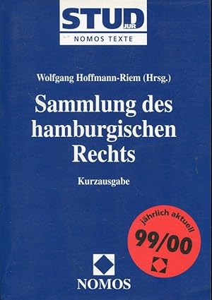 Immagine del venditore per Sammlung des hamburgischen Rechts: Kurzausgabe venduto da ANTIQUARIAT Franke BRUDDENBOOKS