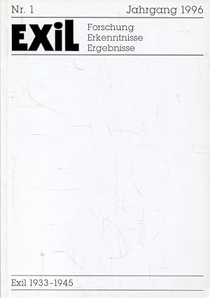 Imagen del vendedor de Exil: Forschung - Erkenntnisse - Ergebnisse Nr. 1/ 16. Jg. 1996 a la venta por ANTIQUARIAT Franke BRUDDENBOOKS