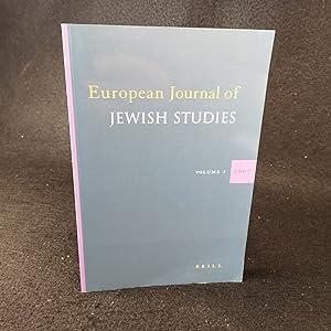 Seller image for European Journal of Jewish Studies Volume 1. for sale by ANTIQUARIAT Franke BRUDDENBOOKS