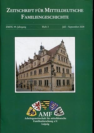 Seller image for Zeitschrift für Mitteldeutsche Familiengeschichte, Jg. 49, Heft 3/2008 for sale by ANTIQUARIAT Franke BRUDDENBOOKS
