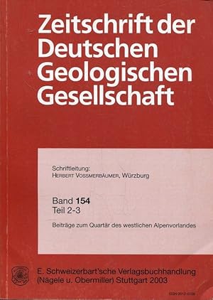Bild des Verk�ufers f�r Zeitschrift der deutschen geologischen Gesellschaft Band 154, Teil 2-3 zum Verkauf von ANTIQUARIAT Franke BRUDDENBOOKS