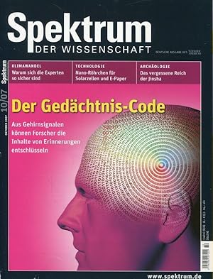 Seller image for Spektrum der Wissenschaft Heft 10/2007: Der Gedächtnis-Code for sale by ANTIQUARIAT Franke BRUDDENBOOKS