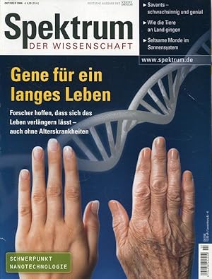 Image du vendeur pour Spektrum der Wissenschaft Heft 10/2006: Gene fr ein langes Leben mis en vente par ANTIQUARIAT Franke BRUDDENBOOKS