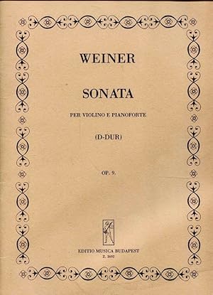 Bild des Verkufers fr Sonata Per Violino e Pianoforte D-Dur Op. 9 (Z. 2692) zum Verkauf von ANTIQUARIAT Franke BRUDDENBOOKS