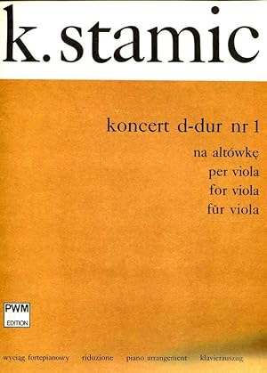 Bild des Verkufers fr Koncert d-dur nr 1 - fr viola - Klavierauszug (PWM Edition) zum Verkauf von ANTIQUARIAT Franke BRUDDENBOOKS