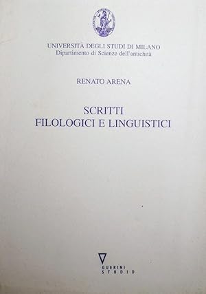 SCRITTI FILOLOGICI E LINGUISTICI