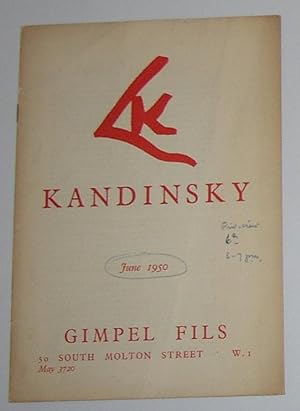 Seller image for Kandinsky (Gimpel Fils, London June 1950) for sale by David Bunnett Books