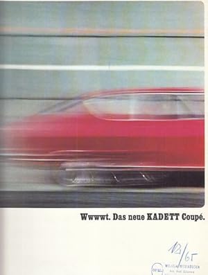 Opel. Das neue KADETT Coupé. Werbebroschüre / Opel AG