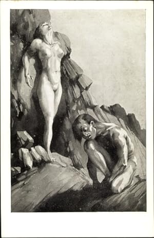 Künstler Ansichtskarte / Postkarte Salac, A. L., Die Liebe und das Geschlecht, Frevel, No. 7
