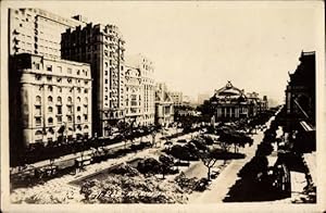 Bild des Verkufers fr Ansichtskarte / Postkarte Rio de Janeiro Brasilien, Praa M. Floriano, Theatro Municipal, Panorama zum Verkauf von akpool GmbH