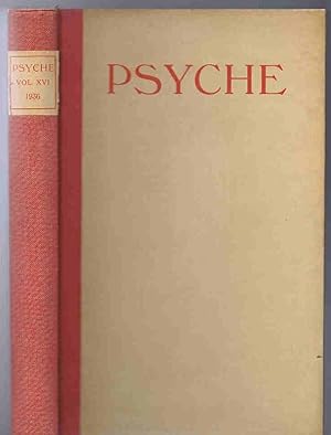 Psyche: An Annual of General and Linguistic Psychology Volume XVI 1936