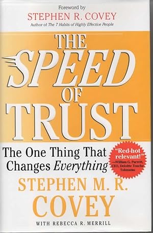 Seller image for The Speed of Trust for sale by Save The Last Book For Me (IOBA Member)