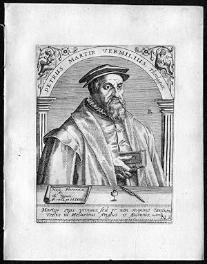 Bild des Verkufers fr Vermigli, Pietro Martire (1500-1562), Theologe. Portrait. zum Verkauf von Antiquariat Stefan Wulf