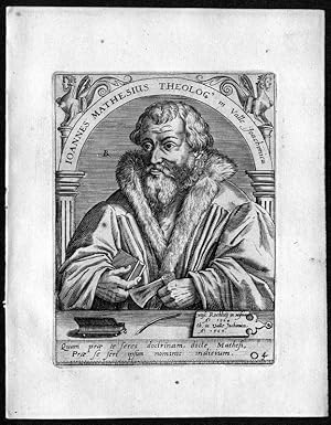 Bild des Verkufers fr Ioannes Mathesius, Johannes Mathesius (1504-1565). Lutherischer Reformator. Portrait. zum Verkauf von Antiquariat Stefan Wulf