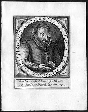 Bild des Verkufers fr Paulus Tossanus, Paul Tossanus (1572-1634). Reformierter Theologe und Exeget. Portrait. zum Verkauf von Antiquariat Stefan Wulf