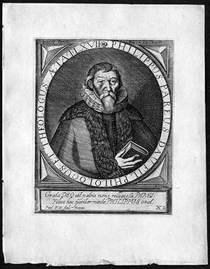 Bild des Verkufers fr Philippus Pareus, (Johann) Philipp Pareus (1576-1648). Latinist und reformierter Pdagoge. Portrait. zum Verkauf von Antiquariat Stefan Wulf