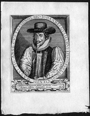 Bild des Verkufers fr Ioannes Gulielmus Episcopus Lincolniensis, Erzbischof John Williams von York (1582-1650). Walisischer Kleriker, Bischof von Lincoln und Berater von Knig Jakob I. von England. Portrait. zum Verkauf von Antiquariat Stefan Wulf