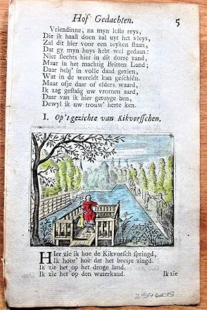 Immagine del venditore per Antique Copperplate Miniature Engraving: HG5 from Ouderdom, Buyten Leven, en Hof Gedachten 1770 venduto da Ken Jackson