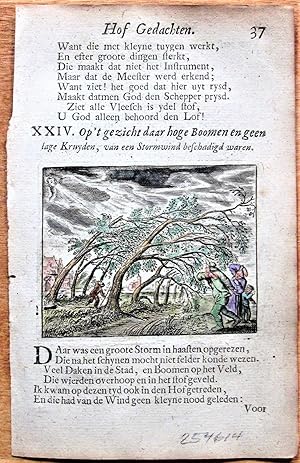 Immagine del venditore per Antique Copperplate Miniature Engraving: HG37 from Ouderdom, Buyten Leven, en Hof Gedachten venduto da Ken Jackson