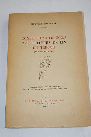 Imagen del vendedor de CONTES TRADITIONNELS DES TEILLEURS DE LIN DU TREGOR (BASSE-BRETAGNE) a la venta por Librairie RAIMOND