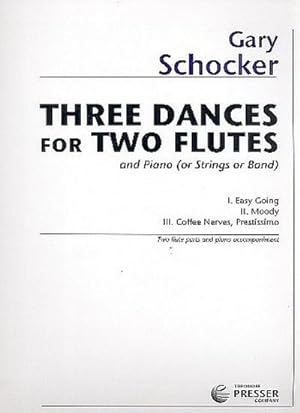 Imagen del vendedor de 3 Dancesfor2 flutes and piano : parts a la venta por AHA-BUCH GmbH