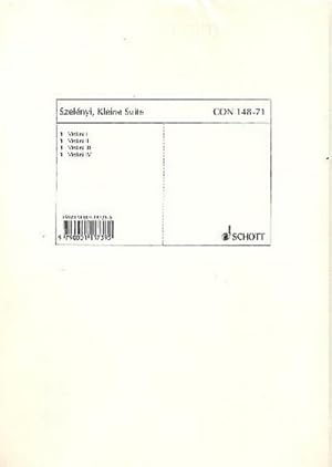 Seller image for Kleine Suitefr 4-stimmigen Geigenchor oder 4 Geigen allein : Stimmensatz - solistisch for sale by AHA-BUCH GmbH