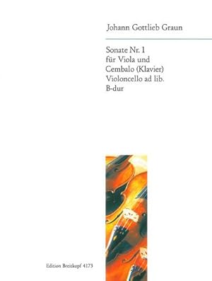 Seller image for Sonate B-Dur Nr.1fr Viola, Violoncello und Klavier : Partitur und 2 Stimmen for sale by AHA-BUCH GmbH