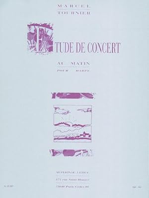 Bild des Verkufers fr Etude de concert pour harpe zum Verkauf von AHA-BUCH GmbH