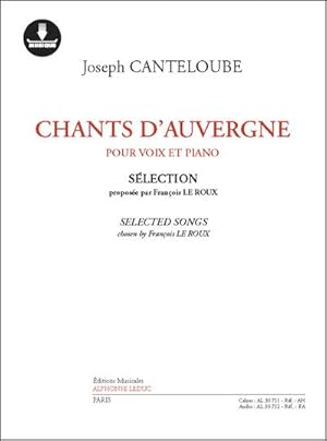 Seller image for Chants d'Auvergne (+Download Card)pour voix et piano (fr) for sale by AHA-BUCH GmbH