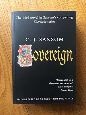 Seller image for Sovereign (proof copy) for sale by Setanta Books