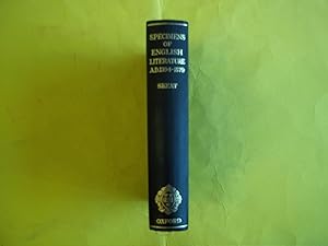 Immagine del venditore per Specimens of English Literature: From the 'Ploughmans Crede'To The 'Shepheardes Calender' A.D. 1394-A.D. 1579 with Introduction, Notes, and Glossarial Index venduto da Carmarthenshire Rare Books