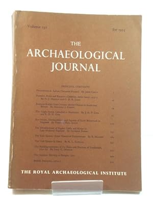 Seller image for The Archaeological Journal: Volume 132 for 1975 for sale by PsychoBabel & Skoob Books