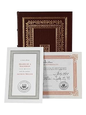 Easton Press, Arthur Miller "Death Of A Salesman" Signed Limited Edition w/COA and Collector's No...